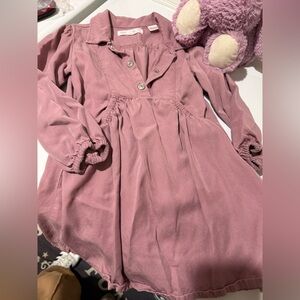 Zara Pink Long-Sleeve Dress